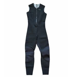 NRS Women's 2mm Farmer Jane Black Full Body Sleeveless Wetsuit Sz S Scuba Diving